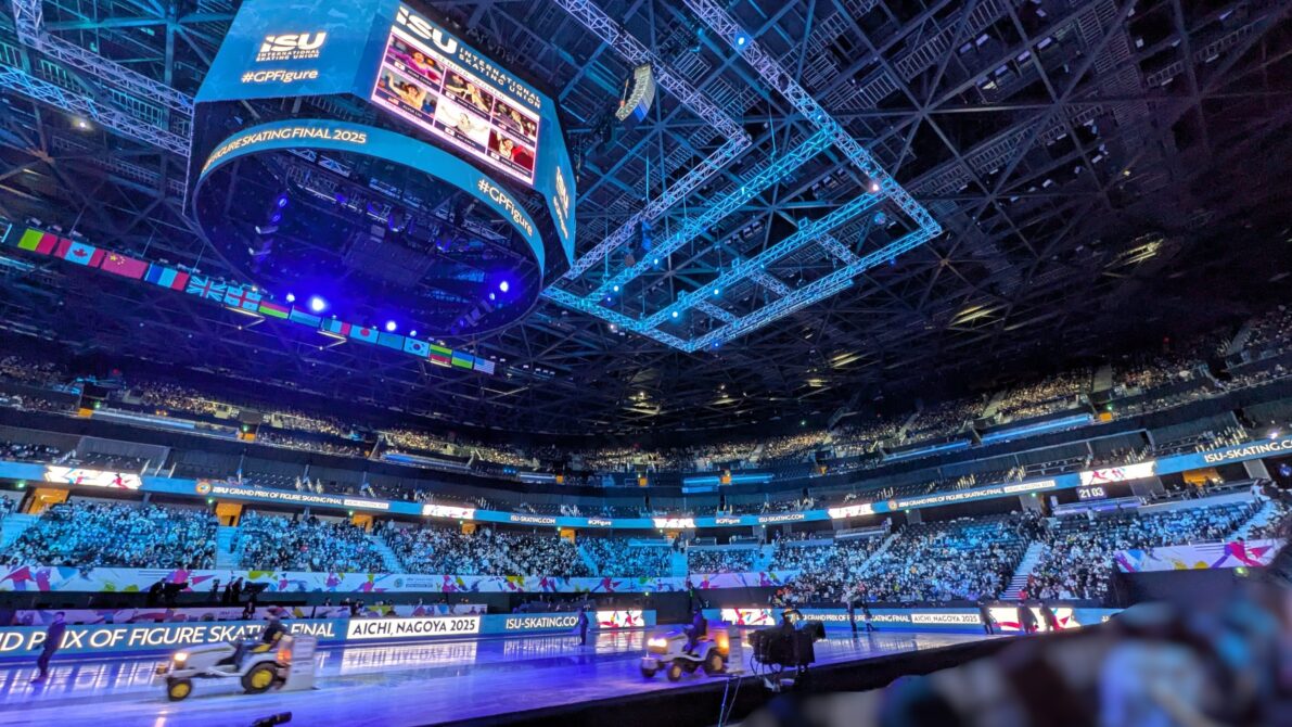 GPF会場IGアリーナ前方席から見た場内全景